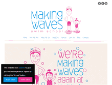 Tablet Screenshot of makingwavesswimschool.net